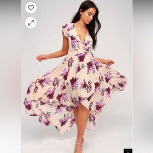 BNWT Lulus French Countryside Highlow Floral Dress 🌸